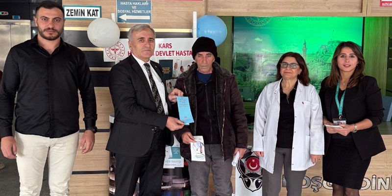 Kars’ta Hasta Hakları Günü’nde Farkındalık Etkinlikleri Düzenlendi
