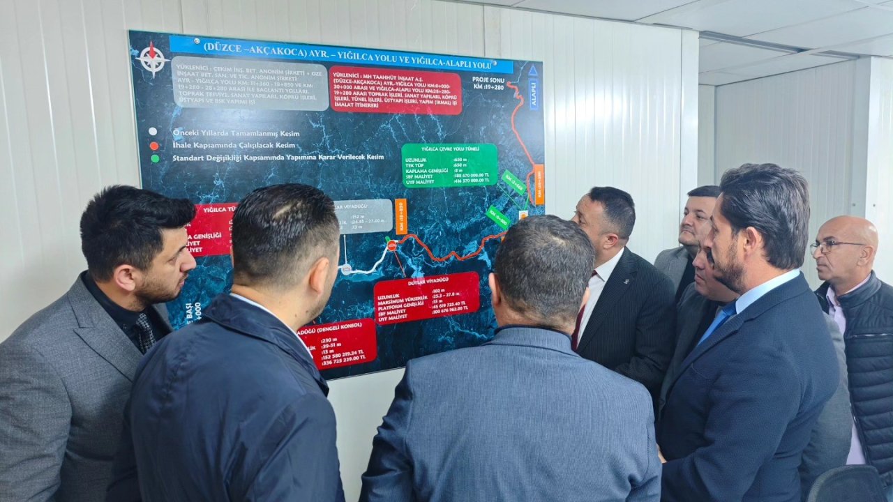 Yığılca yolunda ulaşımını kolaylaştıracak viyadük