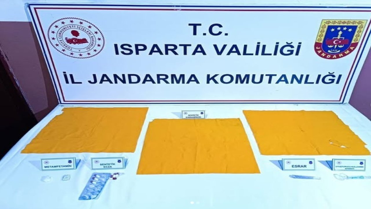 Isparta’da jandarmadan uyuşturucu operasyonu: 4 şüpheli tutuklandı