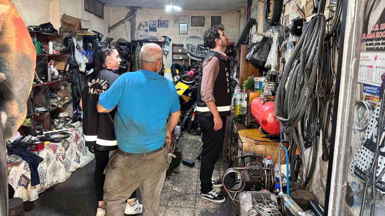 İskenderun’da motosiklet tamircileri denetlendi