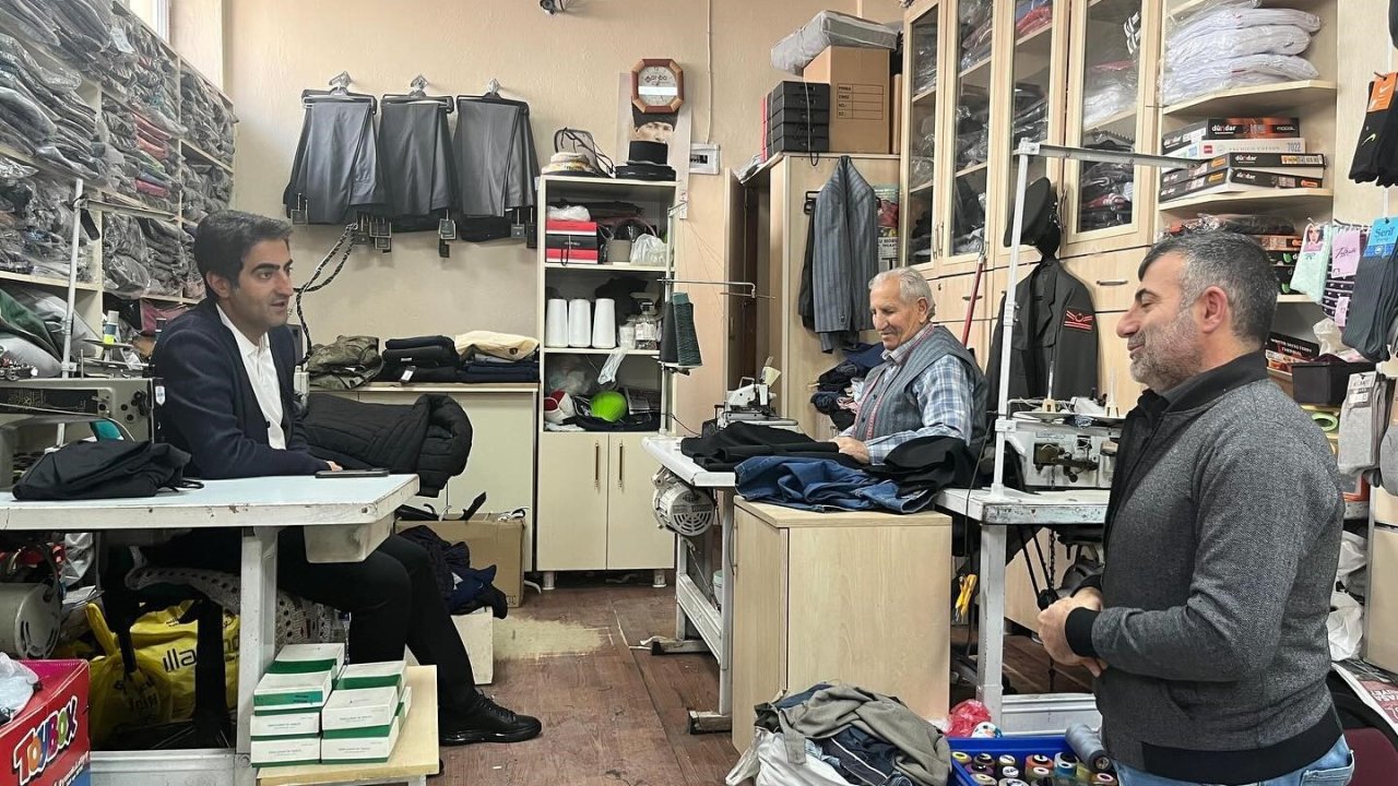 Kaymakam Aslantatar, esnafla buluştu