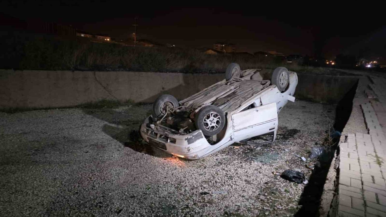 Kırıkkale’de otomobil takla attı: 1 yaralı