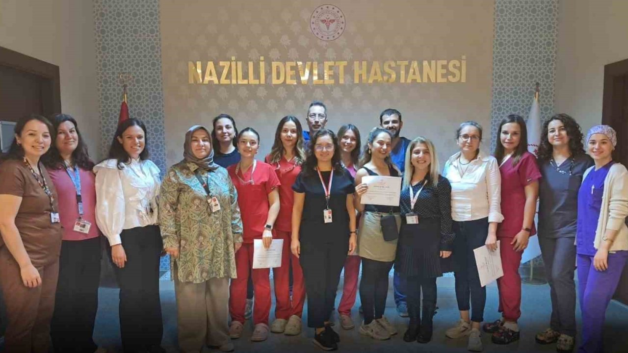 Nazilli’de ameliyathane hemşireleri sertifikalarını aldı