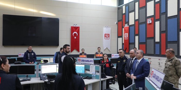 Vali Polat’tan 112 Acil Çağrı Merkezi’ne Ziyaret