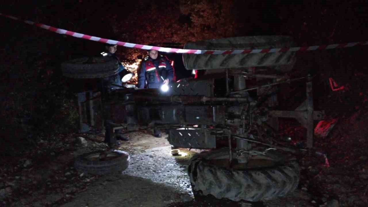 Tokat’ta devrilen traktörün sürücüsü hayatını kaybetti