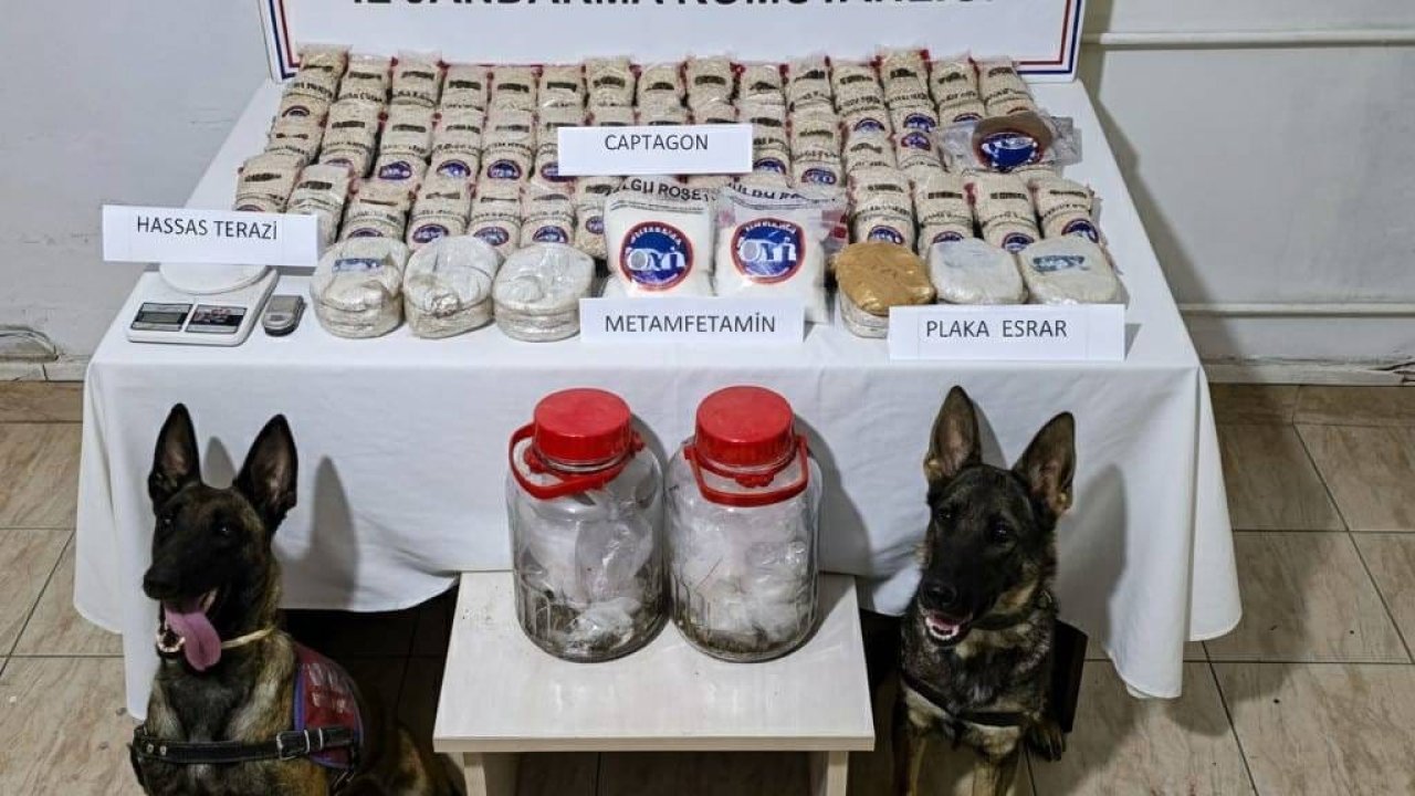 Reyhanlı’da sazlık alanda 100 bin adet uyuşturucu hap ele geçirildi