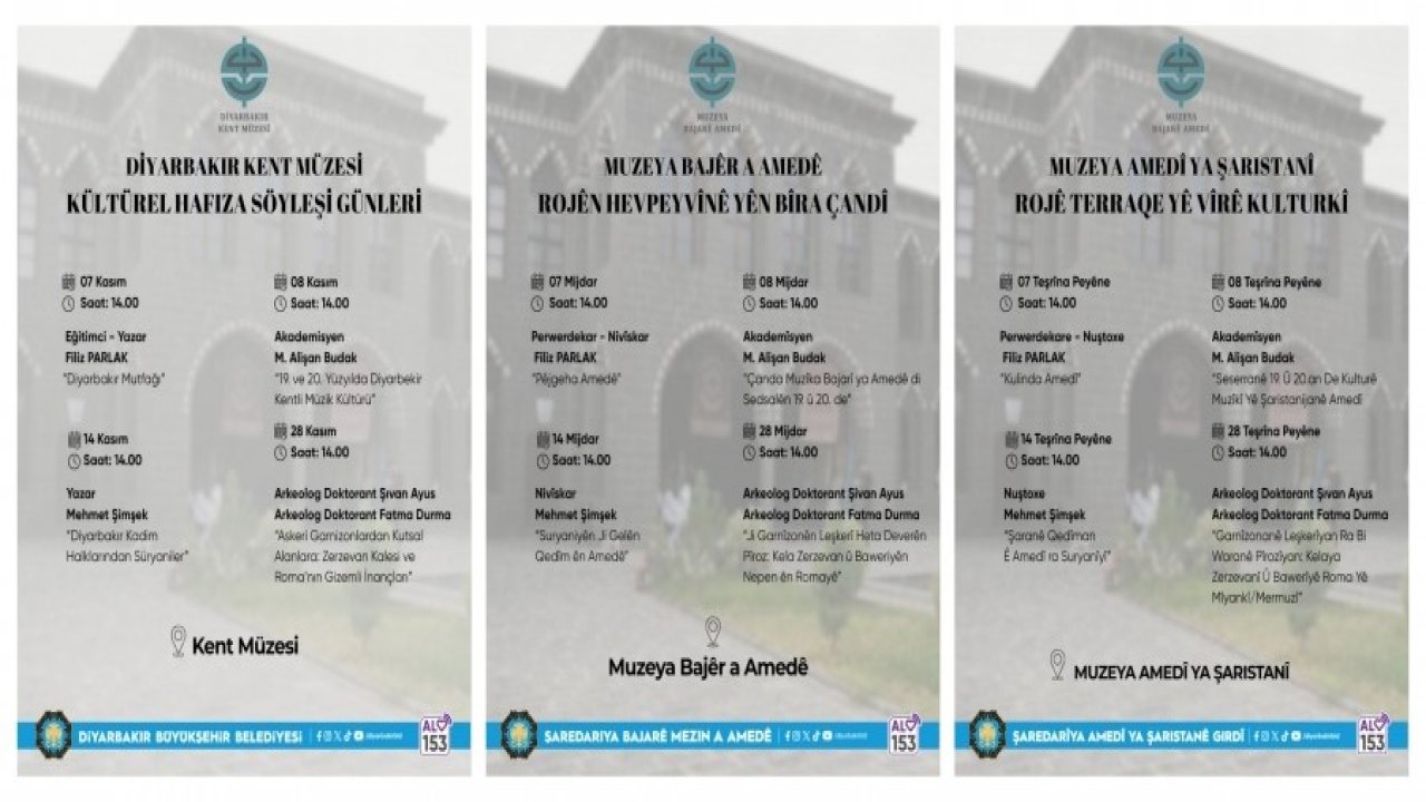 Kent Müzesinde ’kültürel hafıza söyleşileri’ gerçekleştirilecek