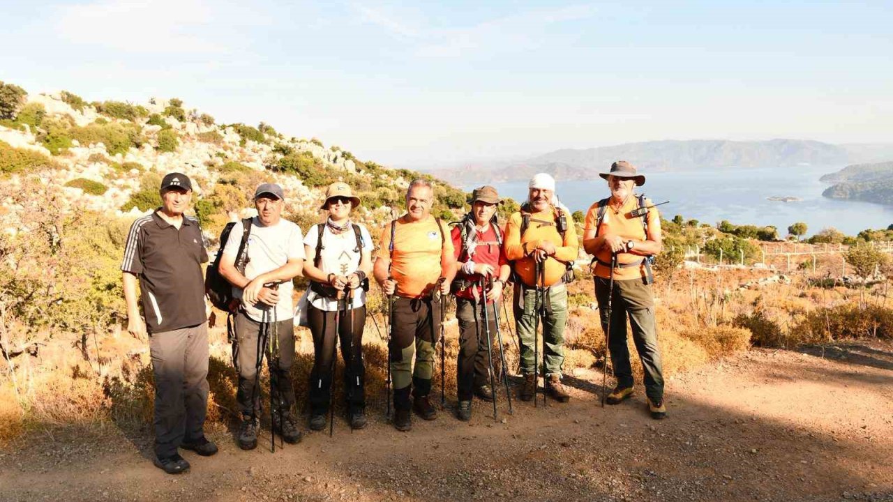 128 doğasever Marmaris’in doğasında yürümek için geldi