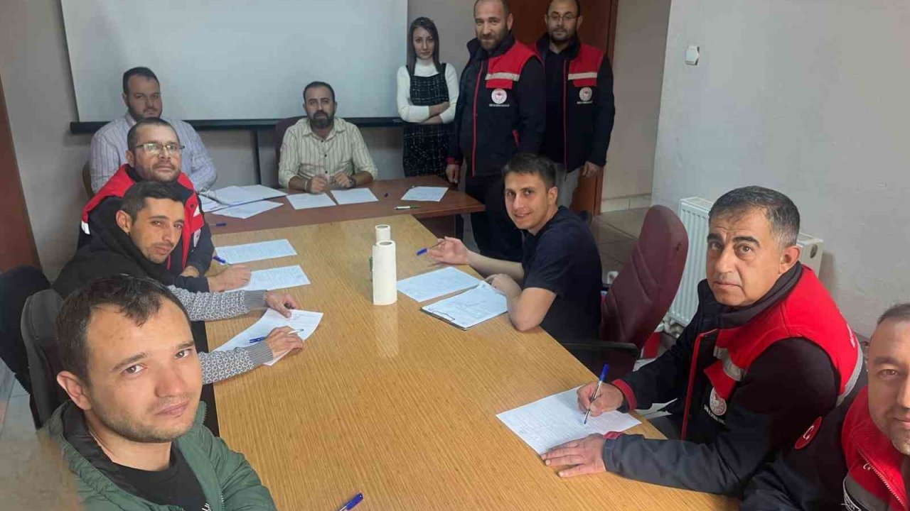 Tarım ve Orman Müdürlüğü personellerine iş güvenliği eğitimi