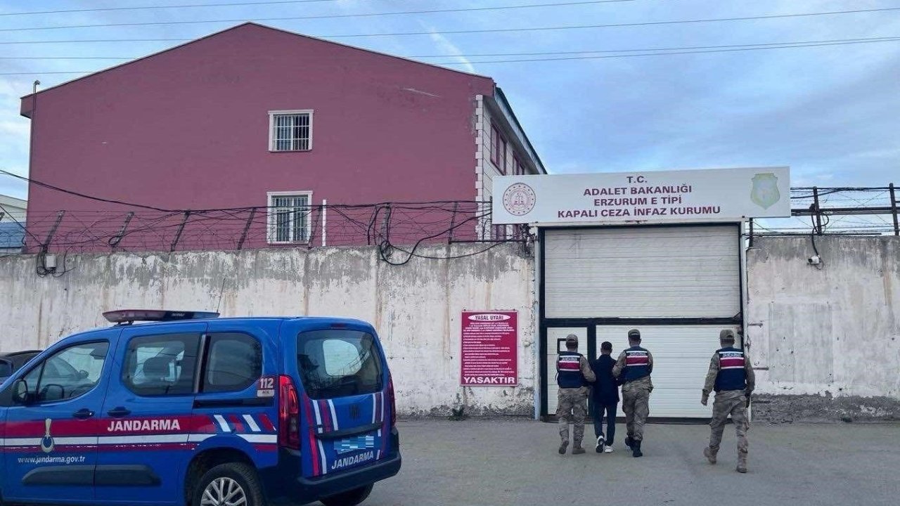 Jandarma ekipleri Erzurum’da kaçak şahsı yakaladı