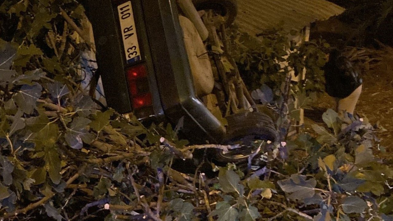 Otomobil takla atıp, eve çarptı sürücü öldü