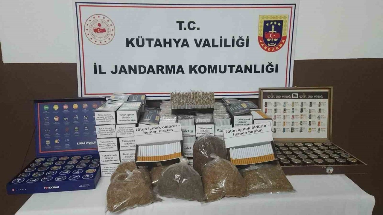 Kütahya’da kaçak tütün operasyonu