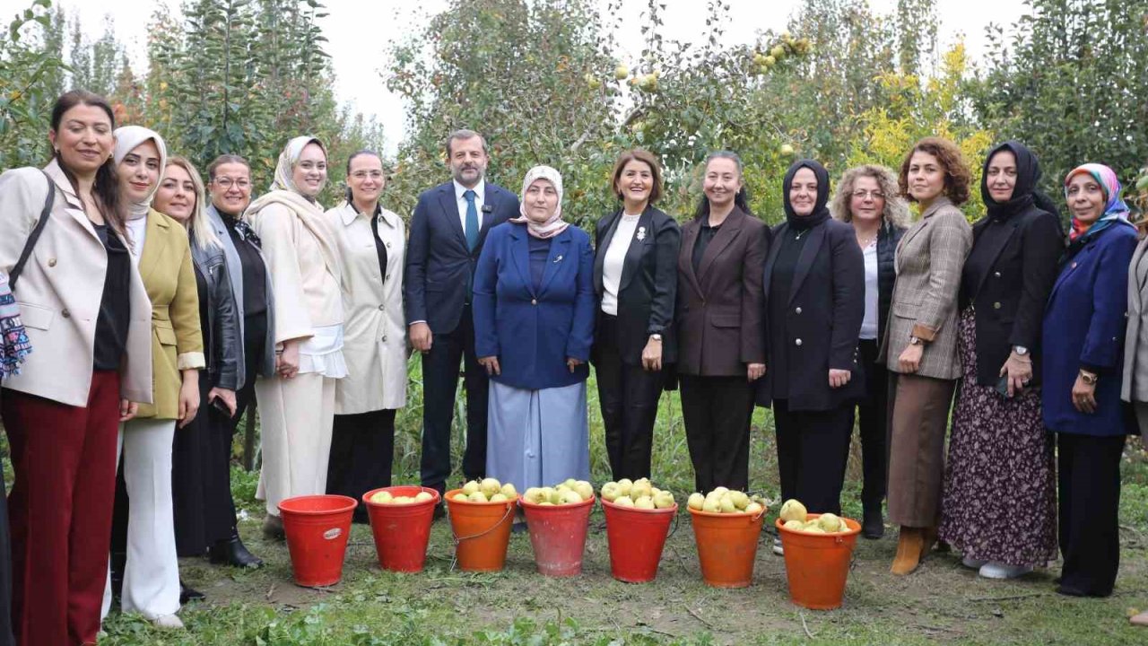 Topuklu iş kadınları ile şalvarlı köylü kadınları aynı tarlada