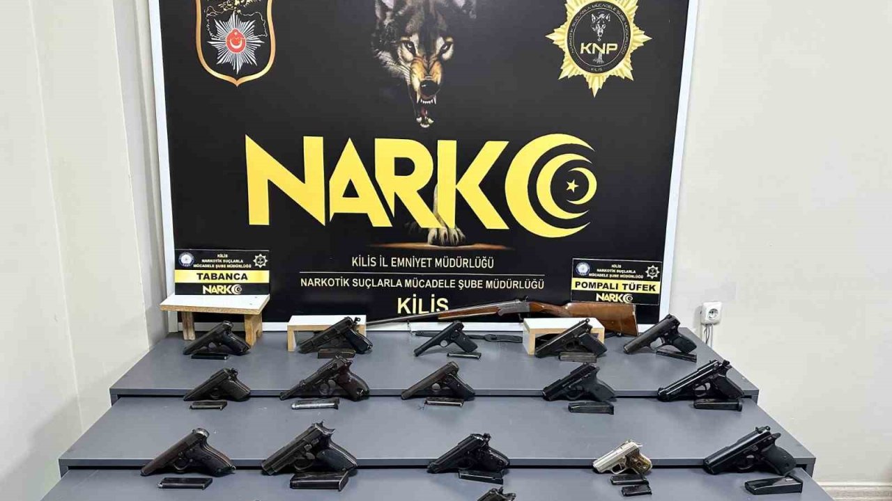 Kilis’te tır ve evlerde silah ile kaçak sigara ele geçirildi: 1 tutuklama