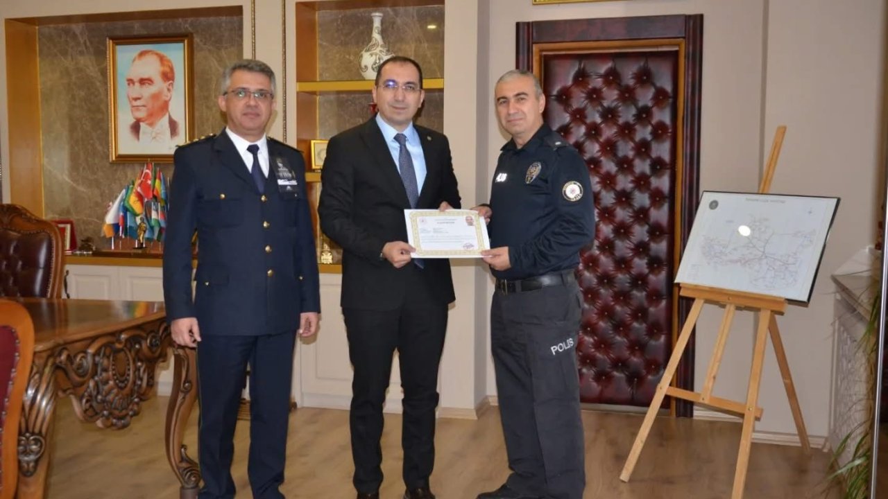Başarılı polise teşekkür ve tebrik