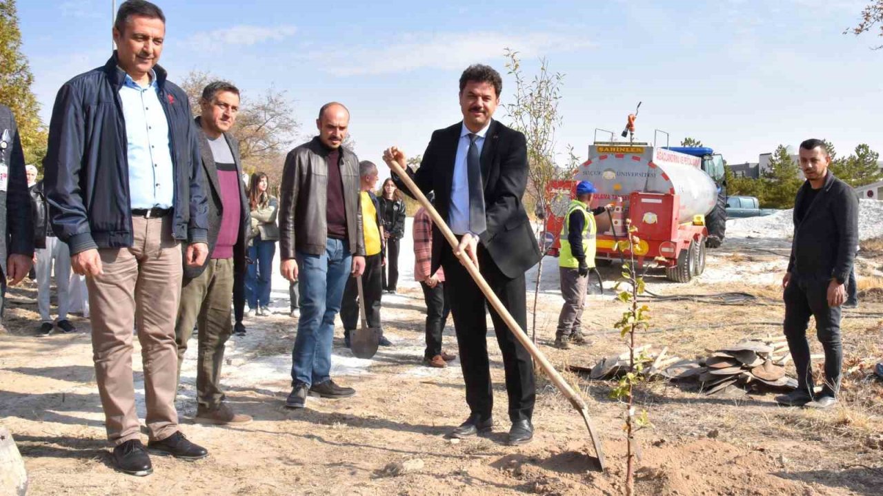 SÜ’de Milli Ağaçlandırma Günü’nde yüzlerce fidan dikildi