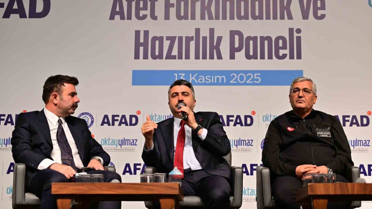 Yıldırım’da afetlere hazırlık paneli