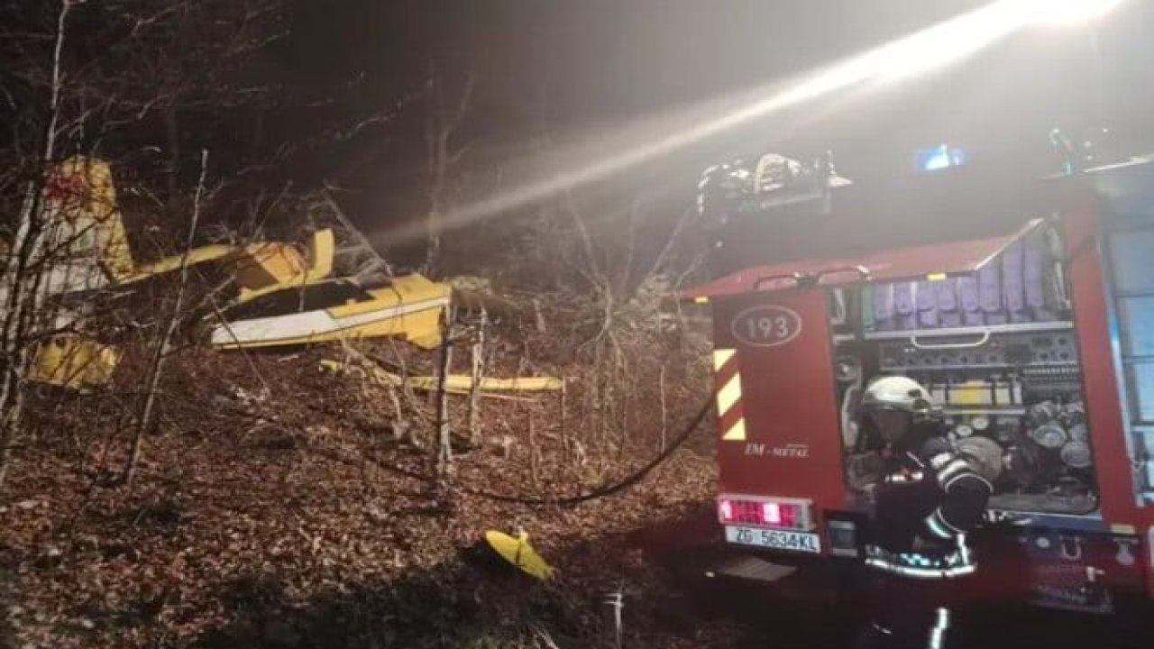 Türkiye’ye ait yangın söndürme uçağı Hırvatistan’da düştü: 1 şehit