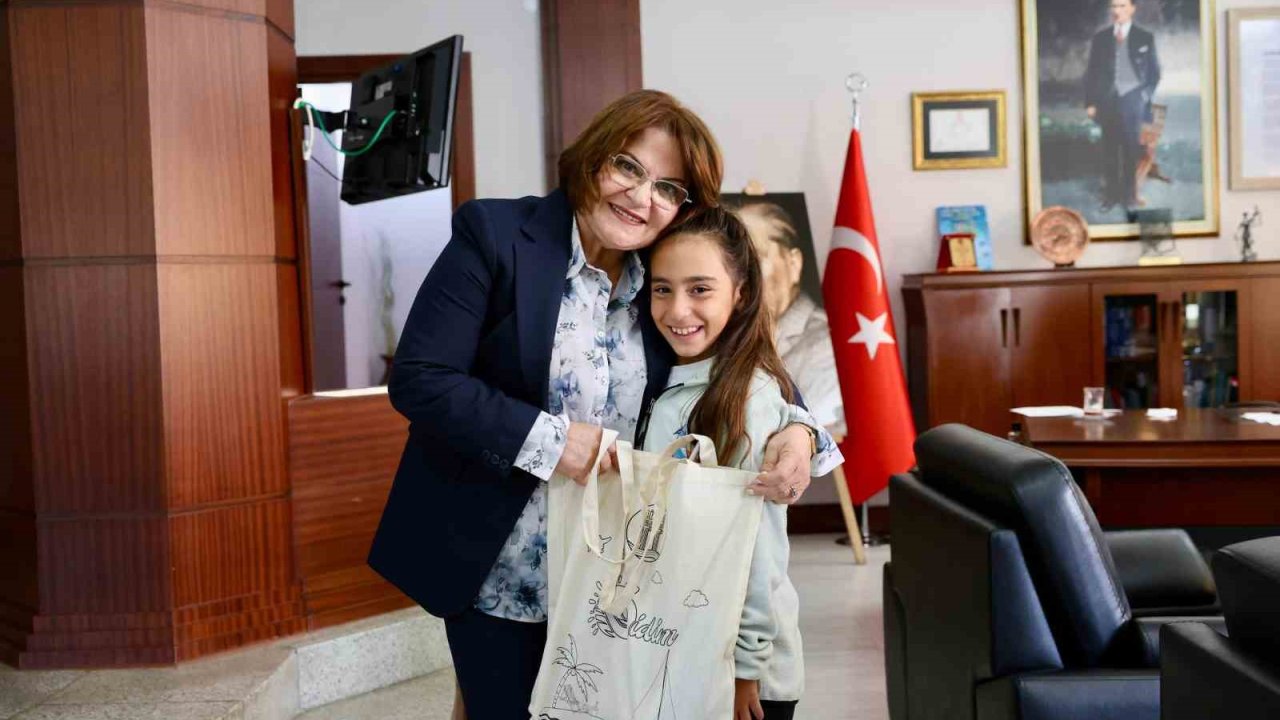 Küçük yelkenciler Başkan Gençay ile görüştü