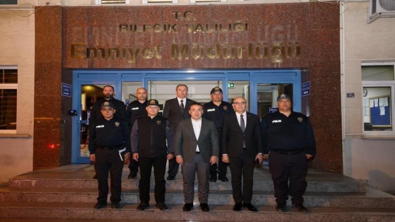 Bilecik Valisi Faik Oktay Sözer, emniyet çalışmalarını yerinde inceledi