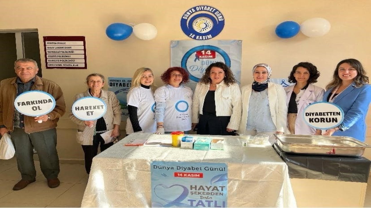 Aydın Devlet Hastanesi’nde vatandaşlar diyabete karşı bilgilendirildi