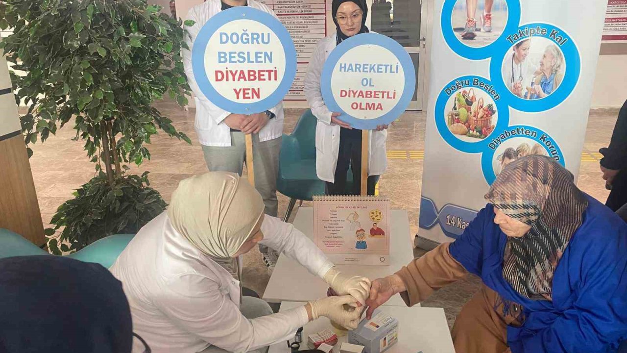 Bayburt’ta vatandaşlar diyabet hastalığı hakkında bilgilendirildi