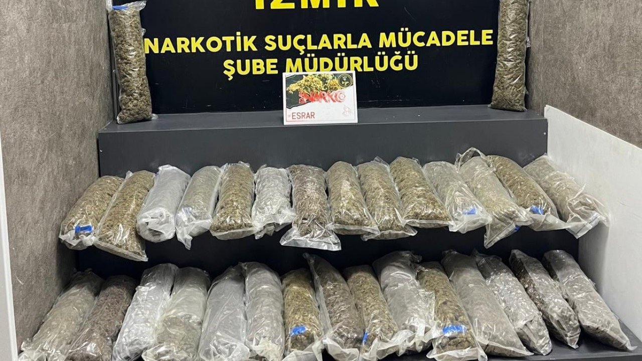 İzmir’de uyuşturucu deposuna baskın: 23 kilo ele geçirildi
