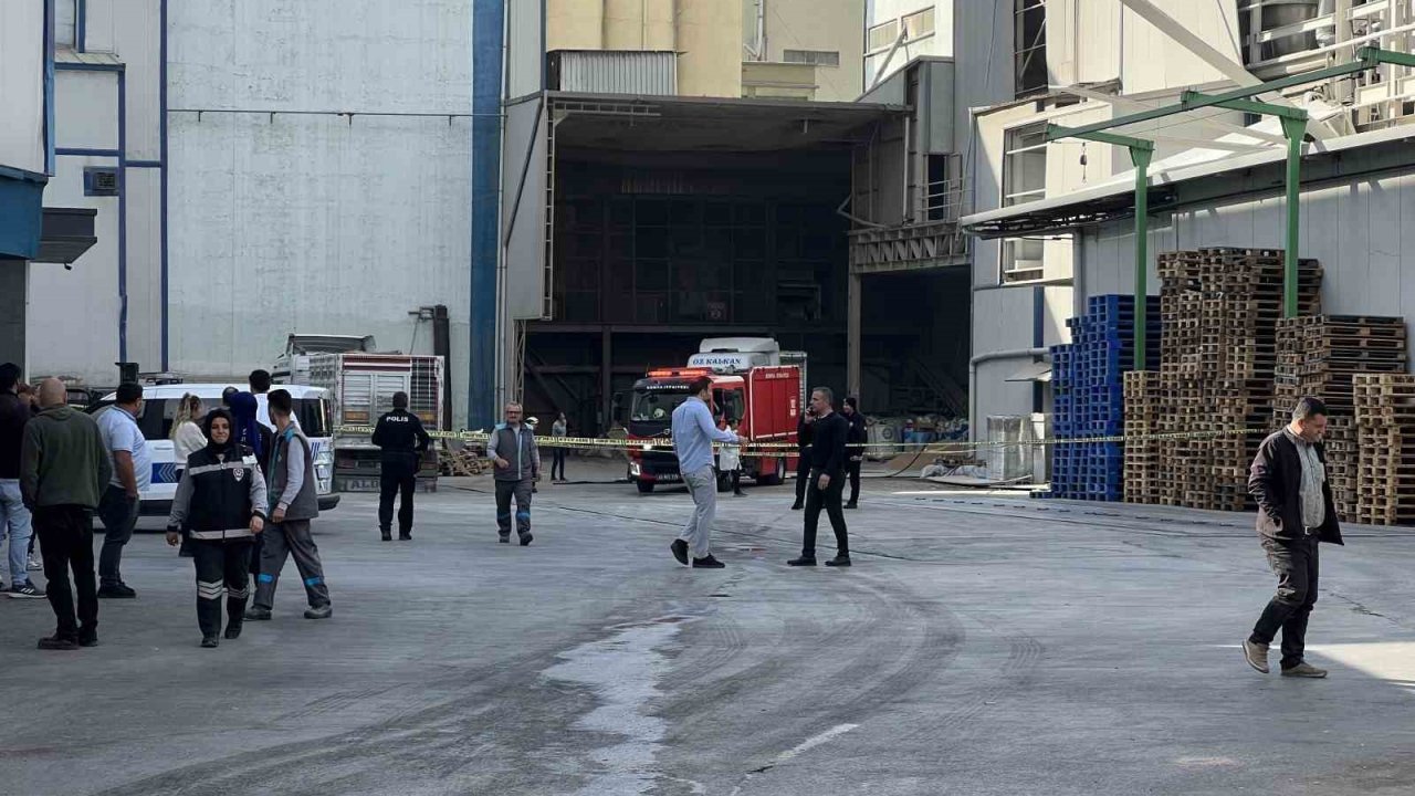 Konya’da fabrikada gaz sıkışması sonucu parlama