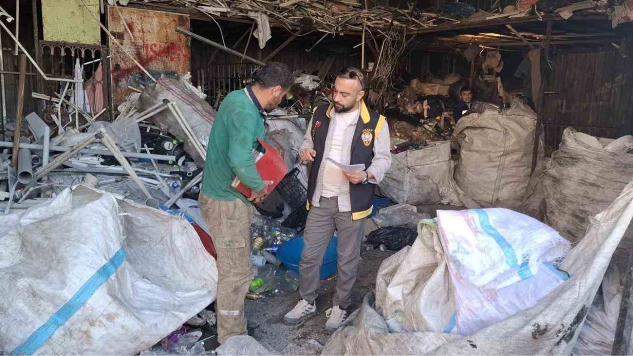 İskenderun’da hurdacılar denetlendi