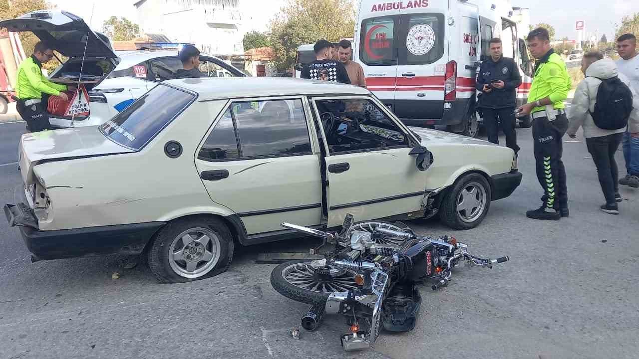 Hatalı sollama kaza getirdi: 2 yaralı