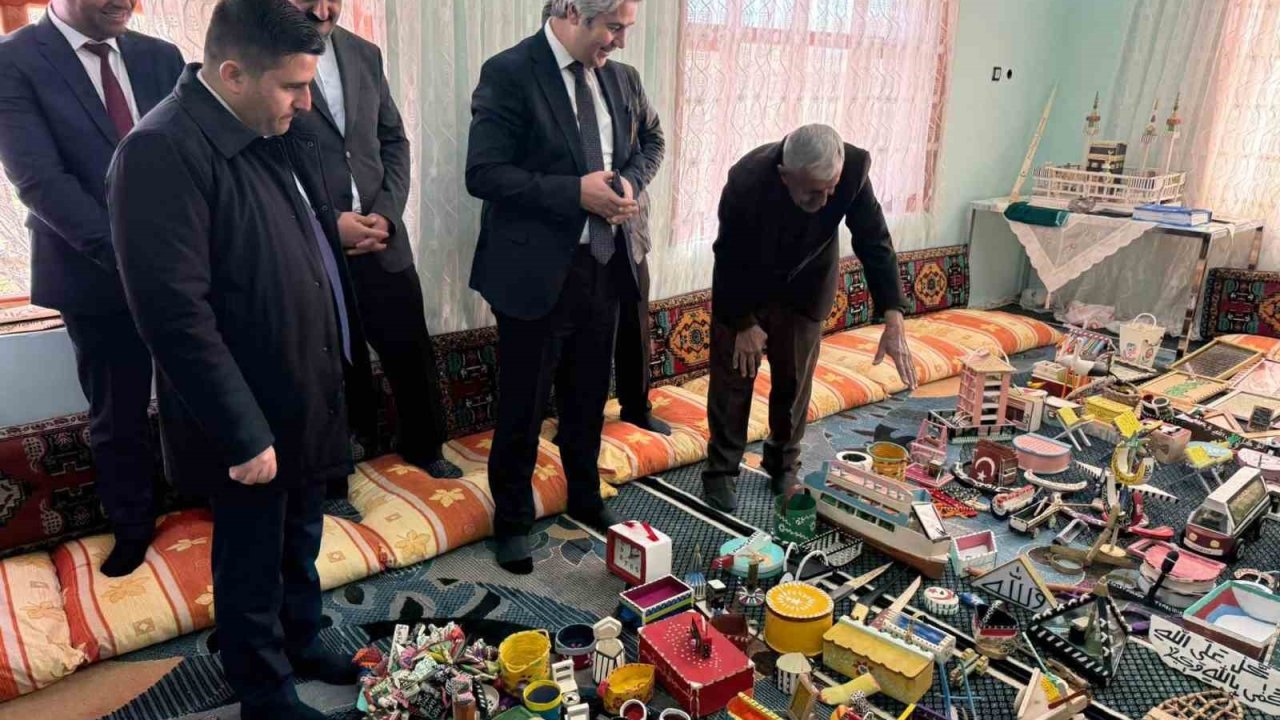 Parkinson hastasının üretim mücadelesine kaymakamdan destek