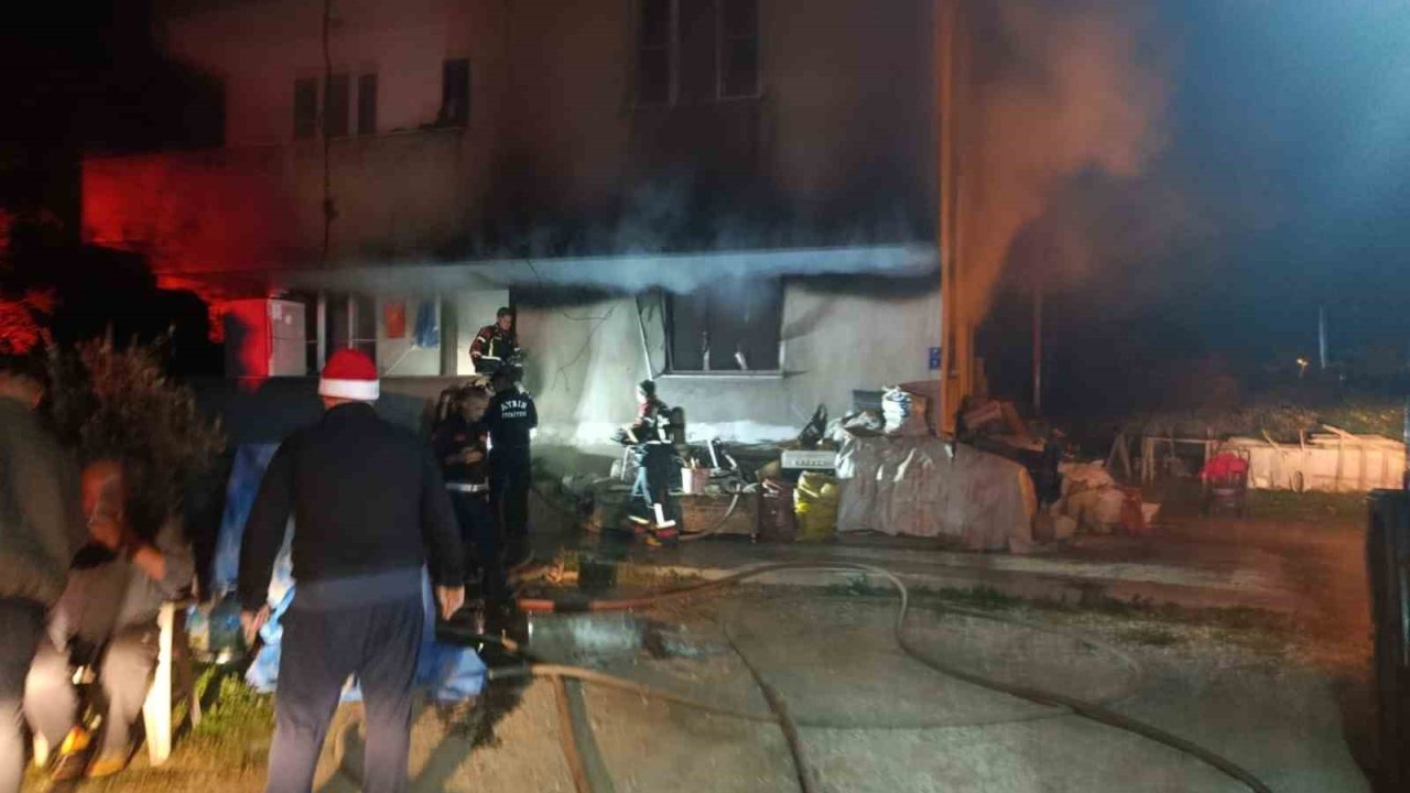 Sobadan çıkan yangında 1 kişi yaralandı