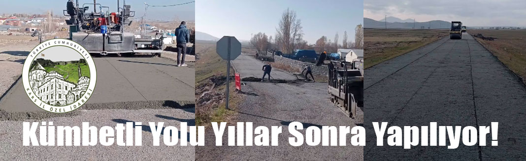 Kars’ta Köy Yolları  Yatırımları Hız Kesmeden Sürüyor