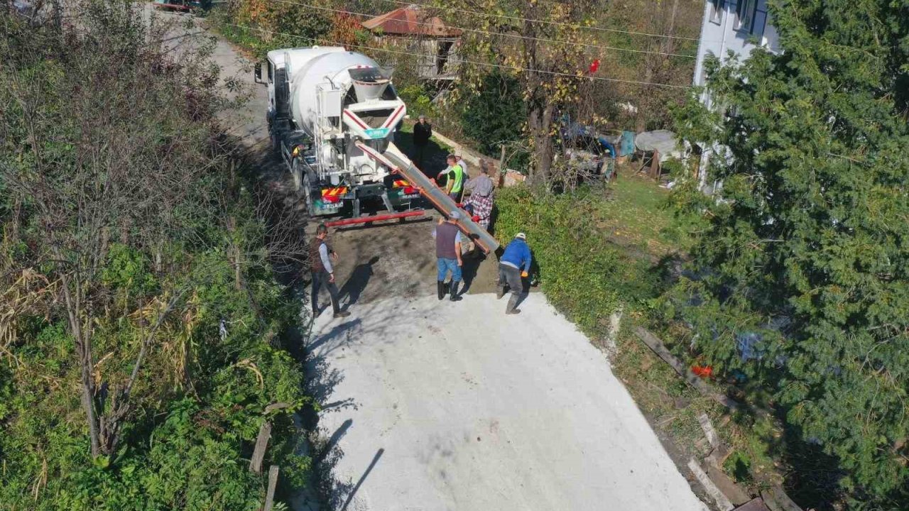 Ordu’da yol çalışmaları sürüyor