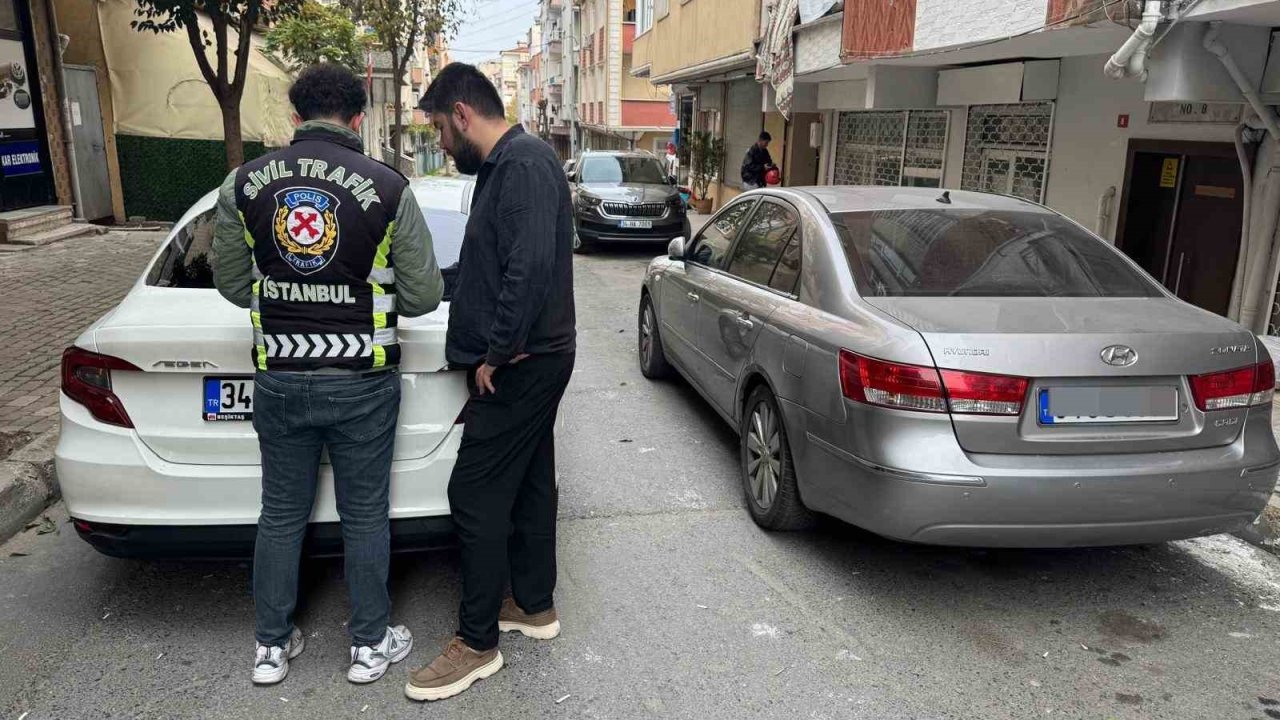 Şişli’de trafiği tehlikeye sokan şahıslara 41 bin 507 TL ceza