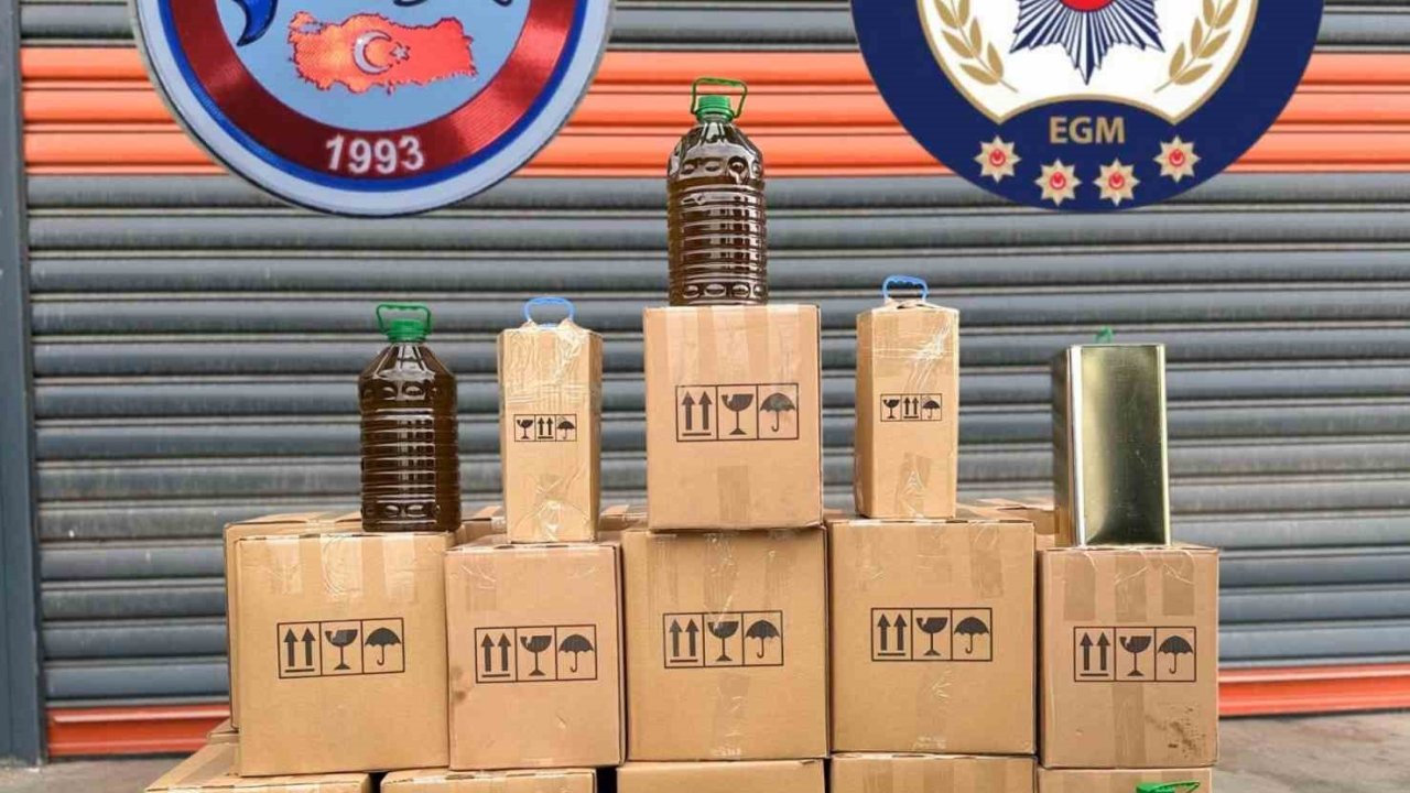 Polis ekipleri yakaladı, sahte yağlara el konuldu