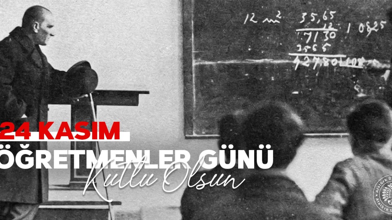 Rektör Hacımüftüoğlu; "24 Kasım Öğretmenler Günü kutlu olsun"