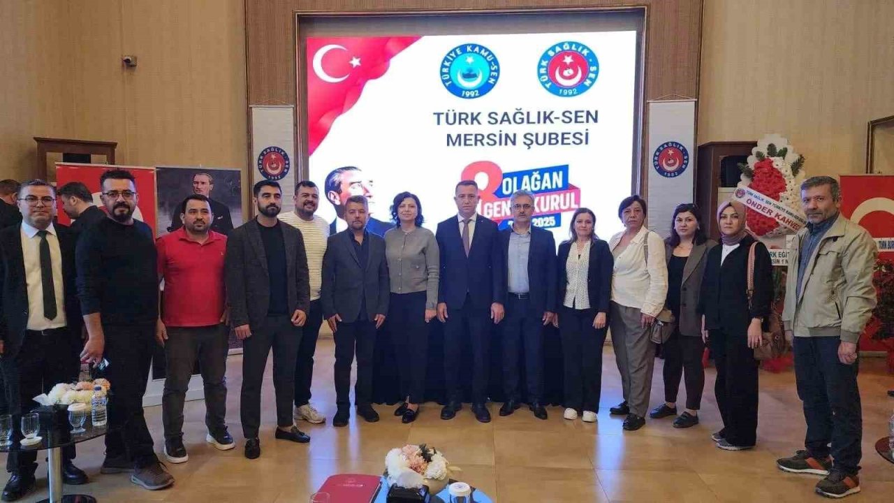 Türk Sağlık-Sen Mersin Şubesi’nde Halil Vural güven tazeledi