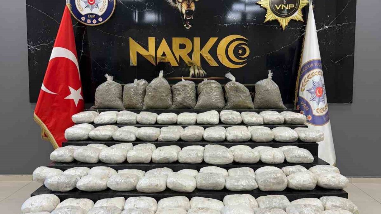 Van’da 134 kilo uyuşturucu ele geçirildi