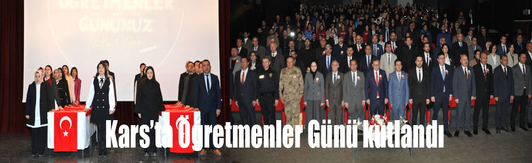 Kars’ta Öğretmenler Günü kutlandı