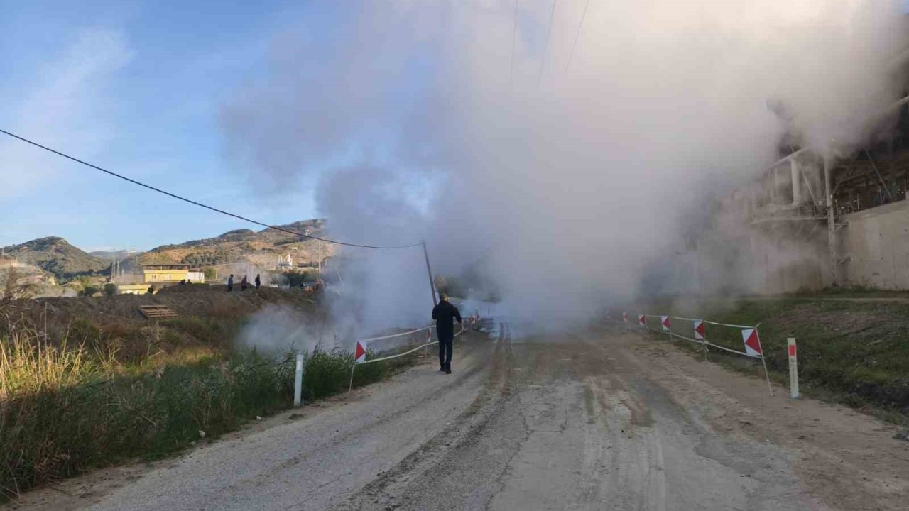 Aydın’da jeotermal iletim hattı patladı