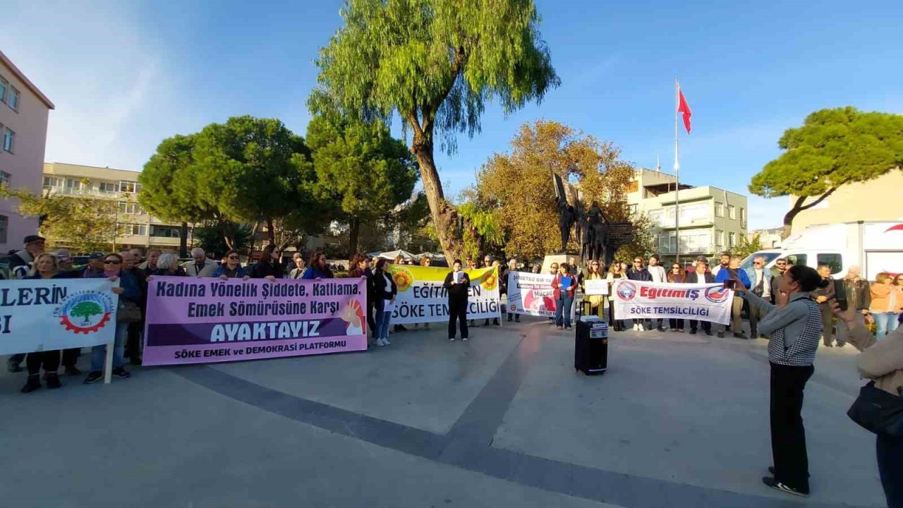 Söke’de Kadına Şiddete Karşı Farkındalık Yürüyüşü düzenlendi