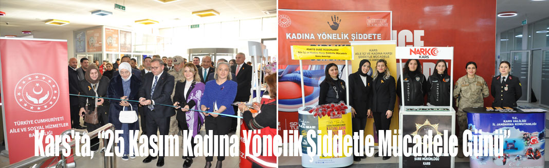 Kars'ta, “25 Kasım Kadına Yönelik Şiddetle Mücadele Günü”