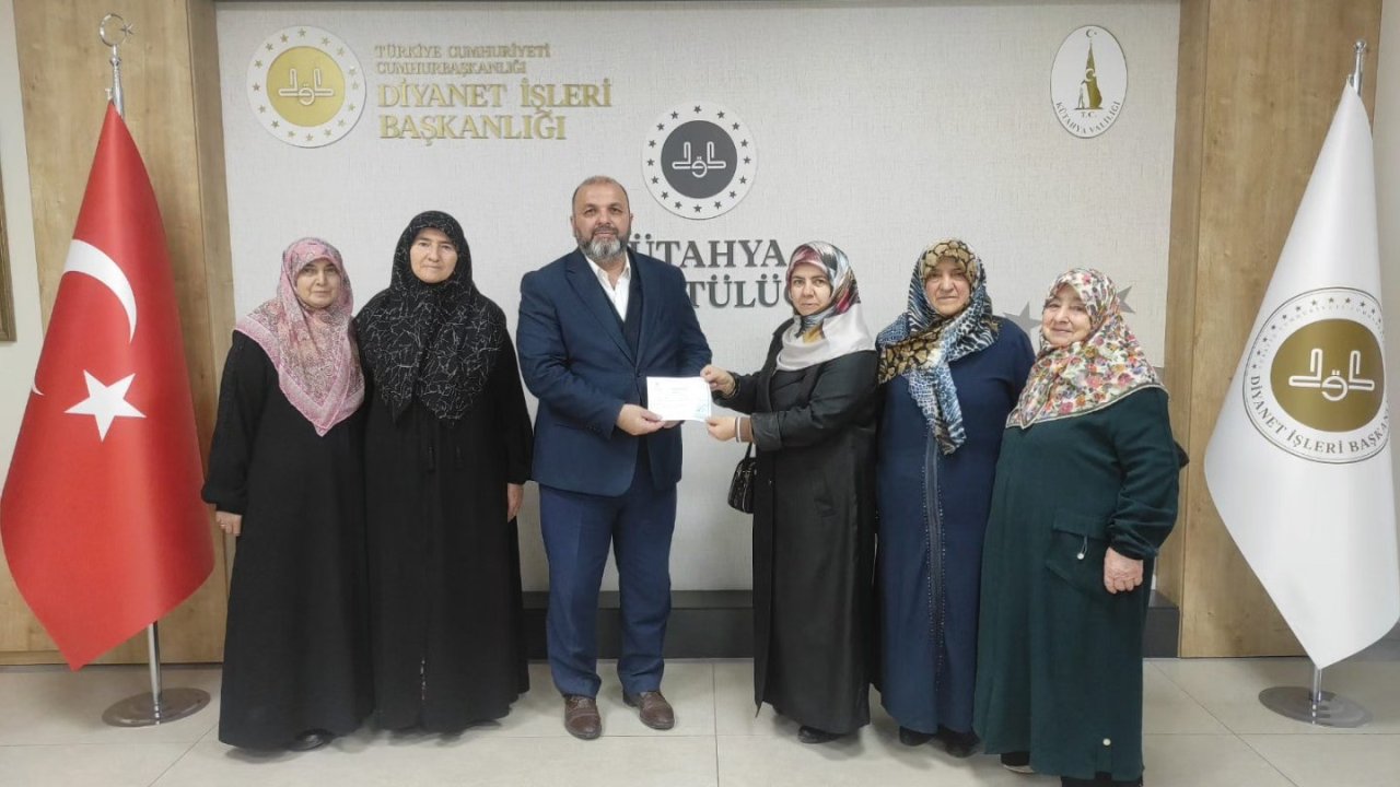 Kütahya’da Kur’an Kursu öğrencilerinden, "Hediyem Kur’an Olsun" kampanyasına destek