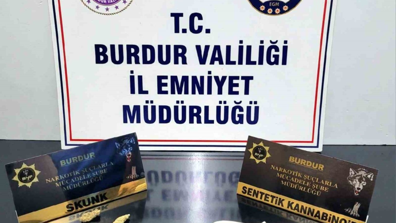 Burdur’da uyuşturucu operasyonu