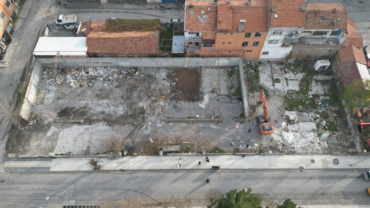 Çorum Belediyesi o alanı otoparka çeviriyor