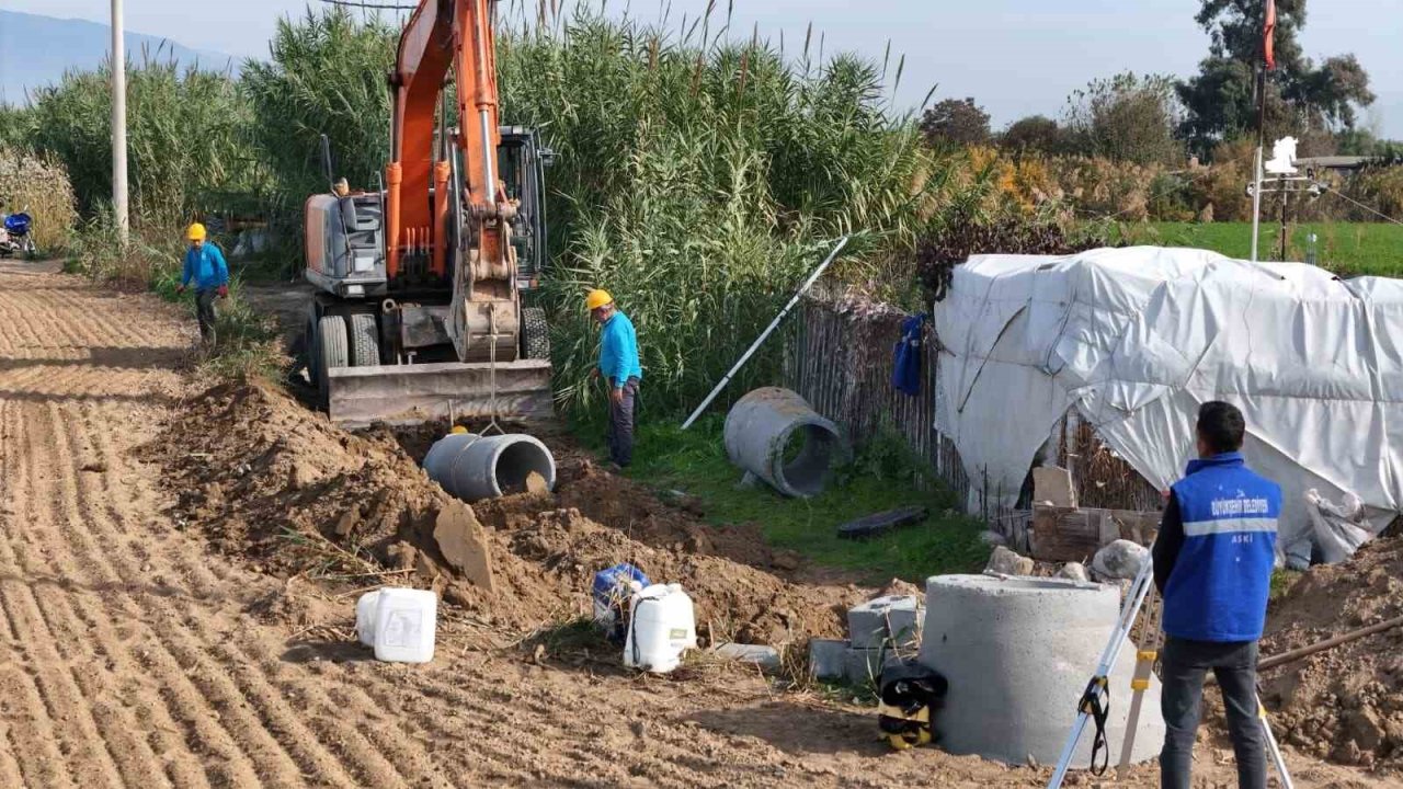 Atça’da kanalizasyon hattı yapımı başladı