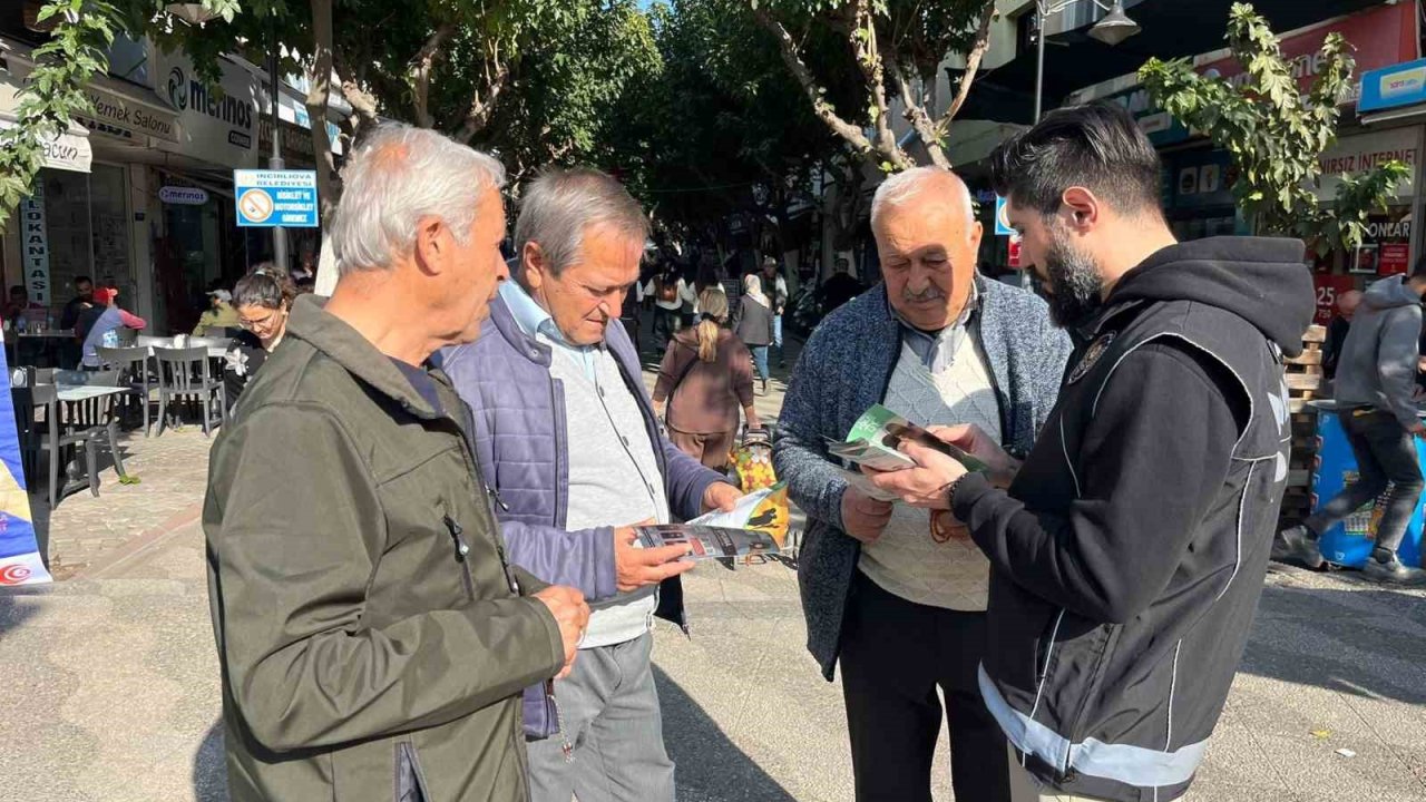 İncirliova’da polis ekipleri vatandaşları uyuşturucuya karşı bilgilendirdi