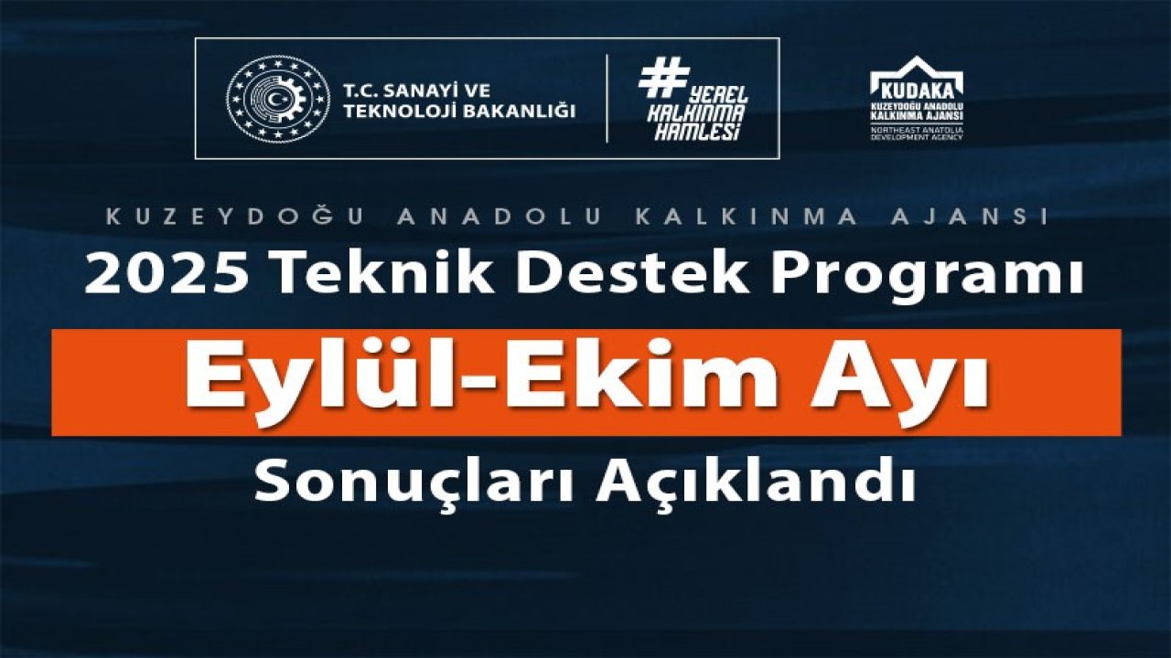 2025 yılı teknik destek programı 5. dönem sonuçları açıklandı