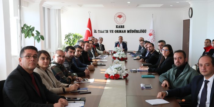 Kars Tarım ve Orman Müdürlüğü’nde Değerlendirme Toplantısı Yapıldı